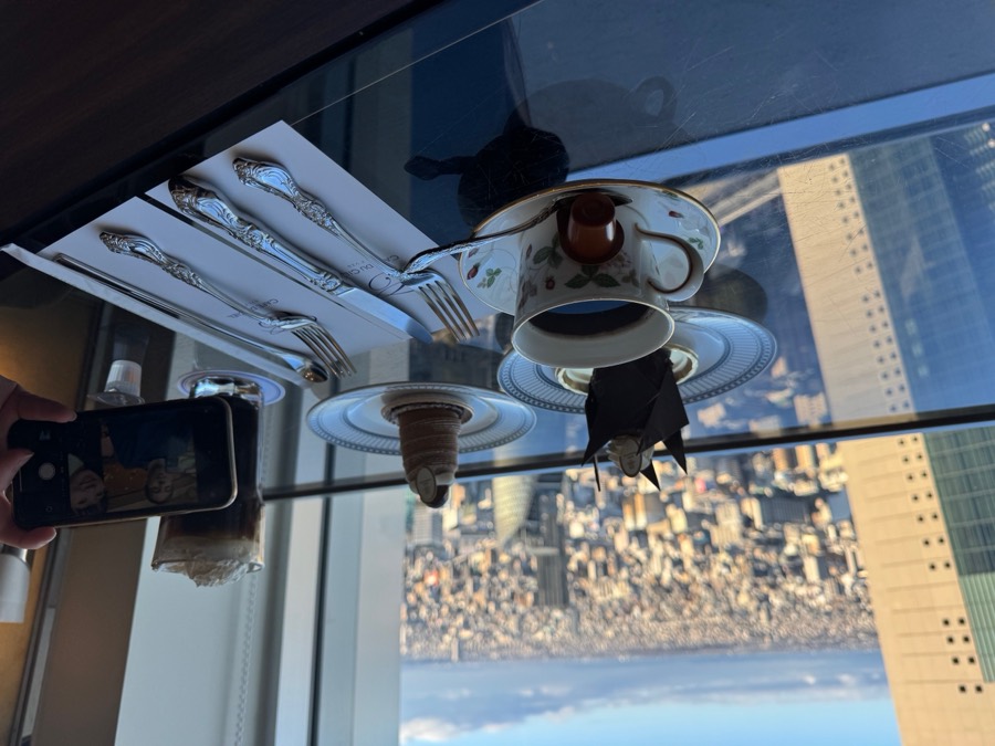 Cake with a view at Café du Ciel