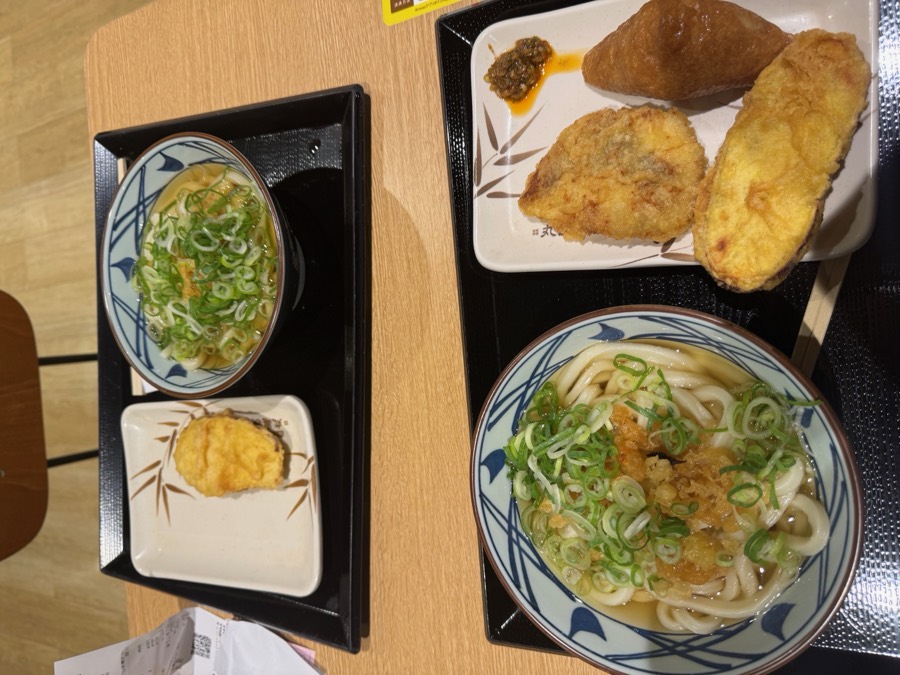 Udon and tempura at Marugame Seimen